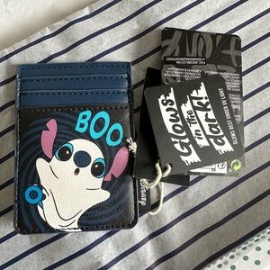 Loungefly Disney Stitch Boo Card Holder - Blue and Black
